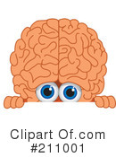 Brain Mascot Clipart #211001 by Toons4Biz