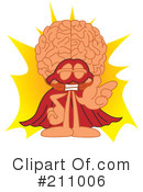 Brain Mascot Clipart #211006 by Mascot Junction