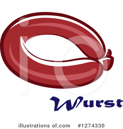 Royalty-Free (RF) Bratwurst Clipart Illustration by Vector Tradition SM - Stock Sample #1274330