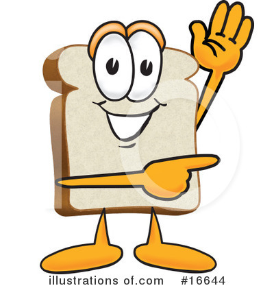 Royalty-Free (RF) Bread Character Clipart Illustration by Mascot Junction - Stock Sample #16644
