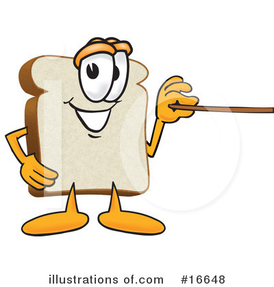 Royalty-Free (RF) Bread Character Clipart Illustration by Mascot Junction - Stock Sample #16648