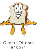 Bread Character Clipart #16671 by Mascot Junction