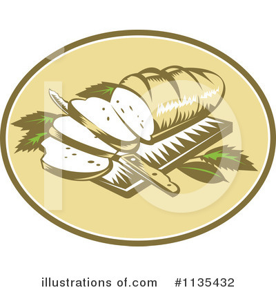Royalty-Free (RF) Bread Clipart Illustration by patrimonio - Stock Sample #1135432