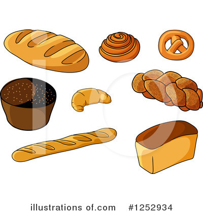 Royalty-Free (RF) Bread Clipart Illustration by Vector Tradition SM - Stock Sample #1252934