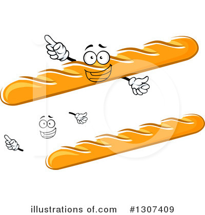 Royalty-Free (RF) Bread Clipart Illustration by Vector Tradition SM - Stock Sample #1307409