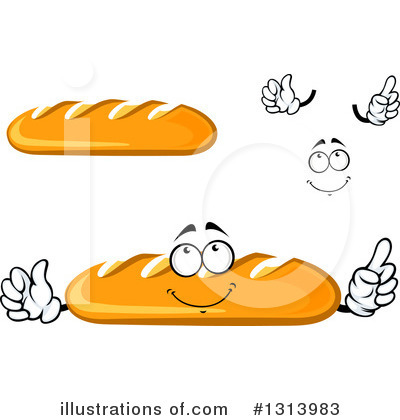 Royalty-Free (RF) Bread Clipart Illustration by Vector Tradition SM - Stock Sample #1313983