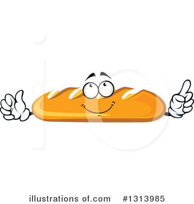 Royalty-Free (RF) Bread Clipart Illustration by Vector Tradition SM - Stock Sample #1313985