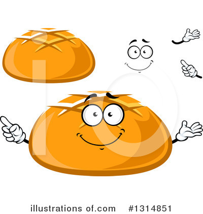 Royalty-Free (RF) Bread Clipart Illustration by Vector Tradition SM - Stock Sample #1314851