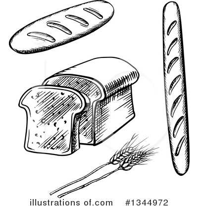 Royalty-Free (RF) Bread Clipart Illustration by Vector Tradition SM - Stock Sample #1344972