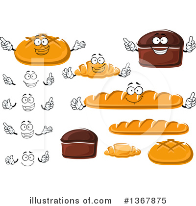 Royalty-Free (RF) Bread Clipart Illustration by Vector Tradition SM - Stock Sample #1367875
