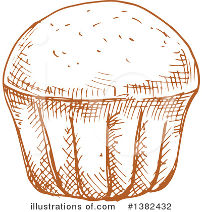 Muffin Clipart #1382432 by Vector Tradition SM