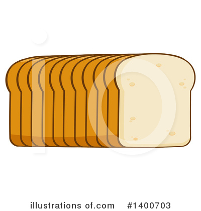 Royalty-Free (RF) Bread Clipart Illustration by Hit Toon - Stock Sample #1400703