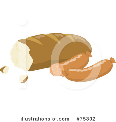 Royalty-Free (RF) Bread Clipart Illustration by Rosie Piter - Stock Sample #75302