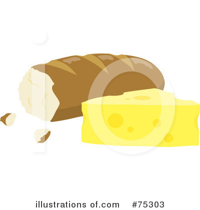 Royalty-Free (RF) Bread Clipart Illustration by Rosie Piter - Stock Sample #75303