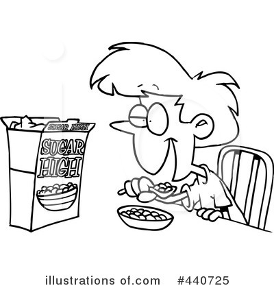 Royalty-Free (RF) Breakfast Clipart Illustration by toonaday - Stock Sample #440725