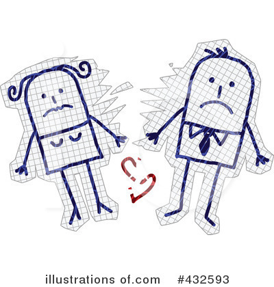 Royalty-Free (RF) Breakup Clipart Illustration by NL shop - Stock Sample #432593