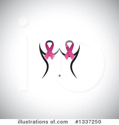 Royalty-Free (RF) Breast Cancer Clipart Illustration by ColorMagic - Stock Sample #1337250