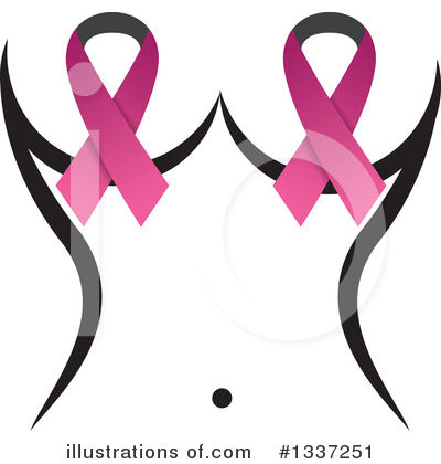 Royalty-Free (RF) Breast Cancer Clipart Illustration by ColorMagic - Stock Sample #1337251