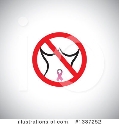 Royalty-Free (RF) Breast Cancer Clipart Illustration by ColorMagic - Stock Sample #1337252
