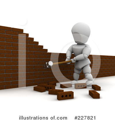Royalty-Free (RF) Brick Wall Clipart Illustration by KJ Pargeter - Stock Sample #227821