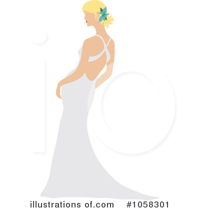 Royalty-Free (RF) Bride Clipart Illustration by Pams Clipart - Stock Sample #1058301