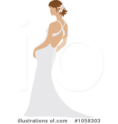 Royalty-Free (RF) Bride Clipart Illustration by Pams Clipart - Stock Sample #1058303