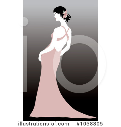 Royalty-Free (RF) Bride Clipart Illustration by Pams Clipart - Stock Sample #1058305