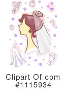 Bride Clipart #1115934 by BNP Design Studio