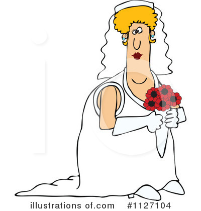 Royalty-Free (RF) Bride Clipart Illustration by djart - Stock Sample #1127104