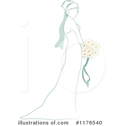 Royalty-Free (RF) Bride Clipart Illustration by Pams Clipart - Stock Sample #1176540