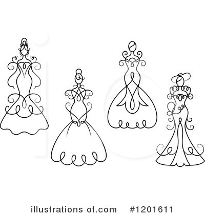 Royalty-Free (RF) Bride Clipart Illustration by Vector Tradition SM - Stock Sample #1201611