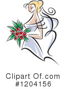 Bride Clipart #1204156 by Vector Tradition SM