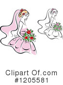 Bride Clipart #1205581 by Vector Tradition SM