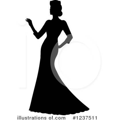 Royalty-Free (RF) Bride Clipart Illustration by Pams Clipart - Stock Sample #1237511