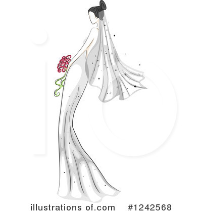 Royalty-Free (RF) Bride Clipart Illustration by BNP Design Studio - Stock Sample #1242568