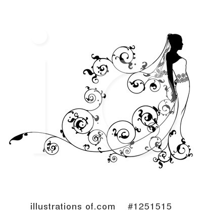 Royalty-Free (RF) Bride Clipart Illustration by AtStockIllustration - Stock Sample #1251515