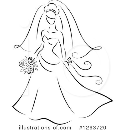 Royalty-Free (RF) Bride Clipart Illustration by Vector Tradition SM - Stock Sample #1263720