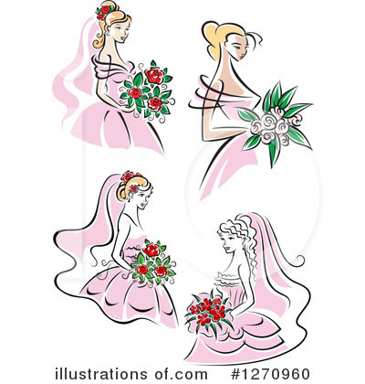 Bridesmaids Clipart #1270960 by Vector Tradition SM