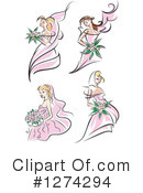 Bride Clipart #1274294 by Vector Tradition SM