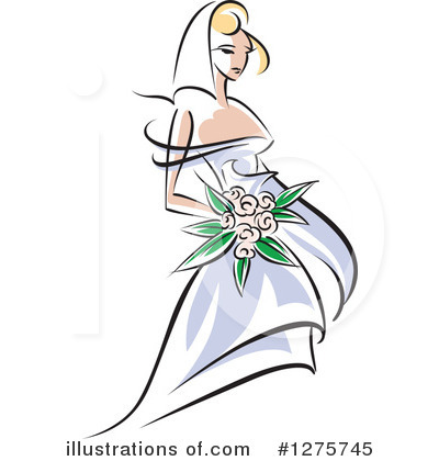 Bride Clipart #1275745 by Vector Tradition SM
