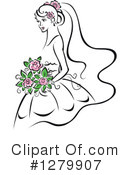 Bride Clipart #1279907 by Vector Tradition SM