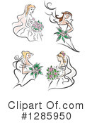 Bride Clipart #1285950 by Vector Tradition SM