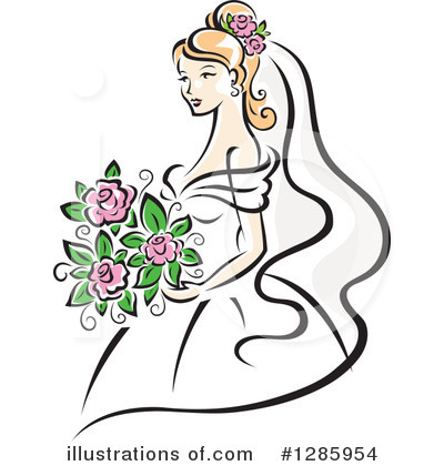 Bouquet Clipart #1285954 by Vector Tradition SM