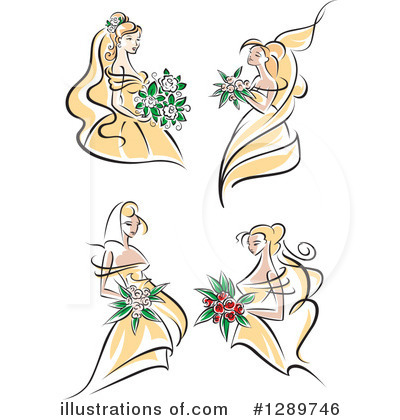 Royalty-Free (RF) Bride Clipart Illustration by Vector Tradition SM - Stock Sample #1289746