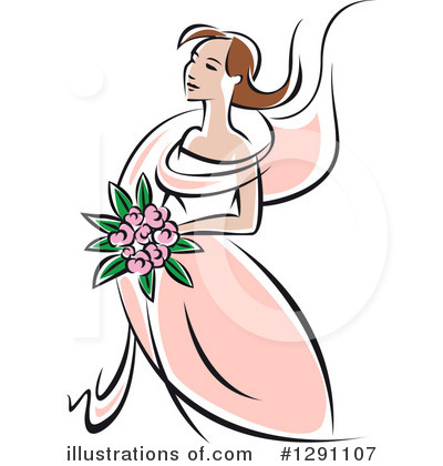 Royalty-Free (RF) Bride Clipart Illustration by Vector Tradition SM - Stock Sample #1291107