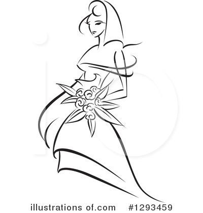 Royalty-Free (RF) Bride Clipart Illustration by Vector Tradition SM - Stock Sample #1293459