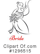 Bride Clipart #1296515 by Vector Tradition SM