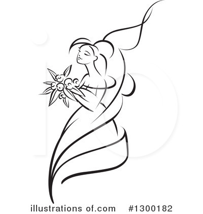 Royalty-Free (RF) Bride Clipart Illustration by Vector Tradition SM - Stock Sample #1300182