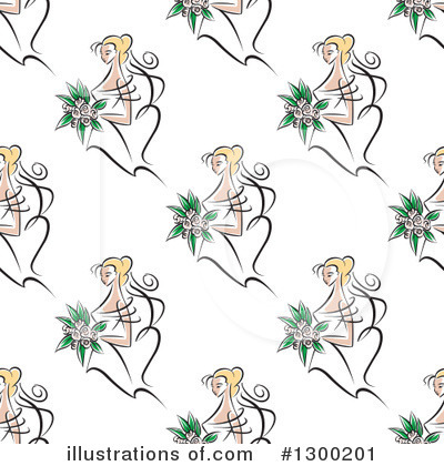 Royalty-Free (RF) Bride Clipart Illustration by Vector Tradition SM - Stock Sample #1300201