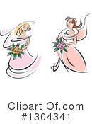 Bride Clipart #1304341 by Vector Tradition SM